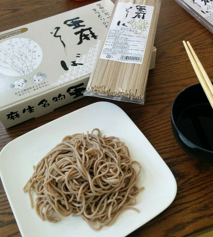 亜麻そば乾麺イメージ